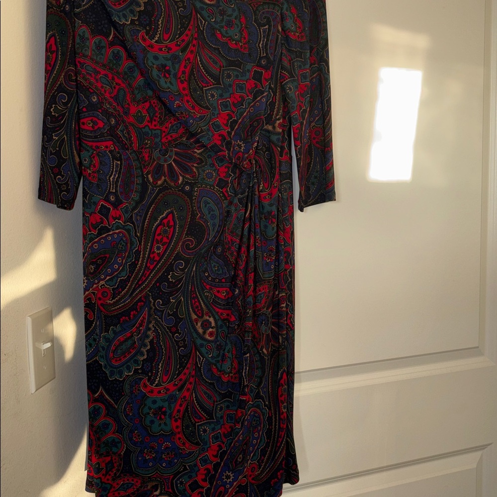 Ralph Lauren Paisley Long Sleeve Dress - Picture 4 of 7